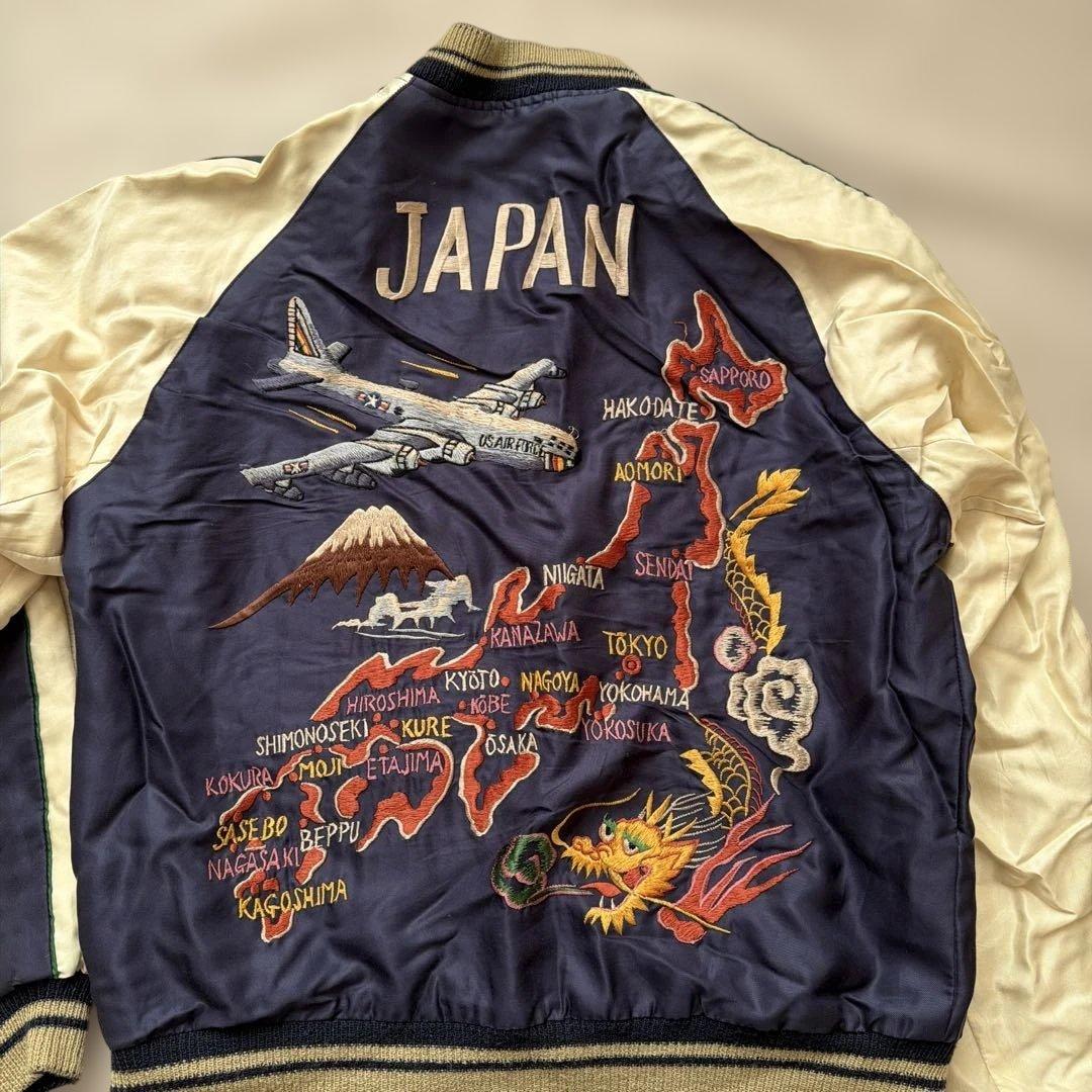 テーラー東洋　スカジャン日本地図　鷹 龍虎 富士山