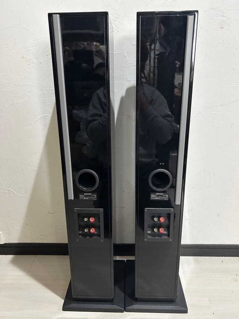 DENON SC-T33SG ペアトールスピーカー　ブラック