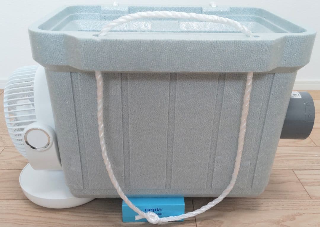 美品　ポータブルクーラー　コードレス　サーキュレーター　クーラーボックス