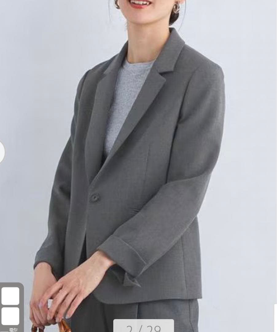 新品　グリーンレーベル　ダブルクロス　テーラード　ジャケット　パンツ　スカート