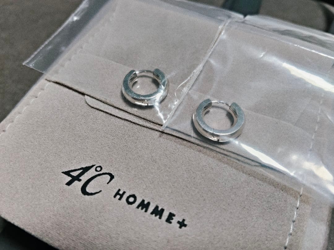 4℃HOMME＋【新品未使用】シルバーピアス