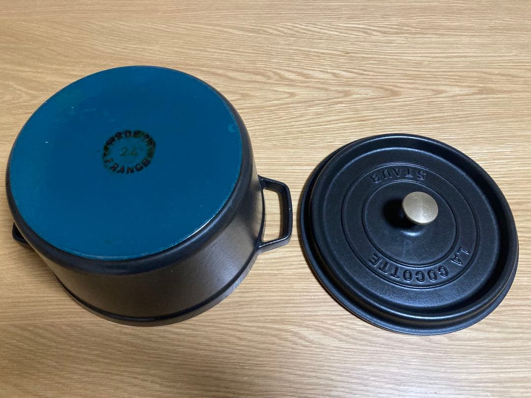 ストウブ 鍋 24cm 黒