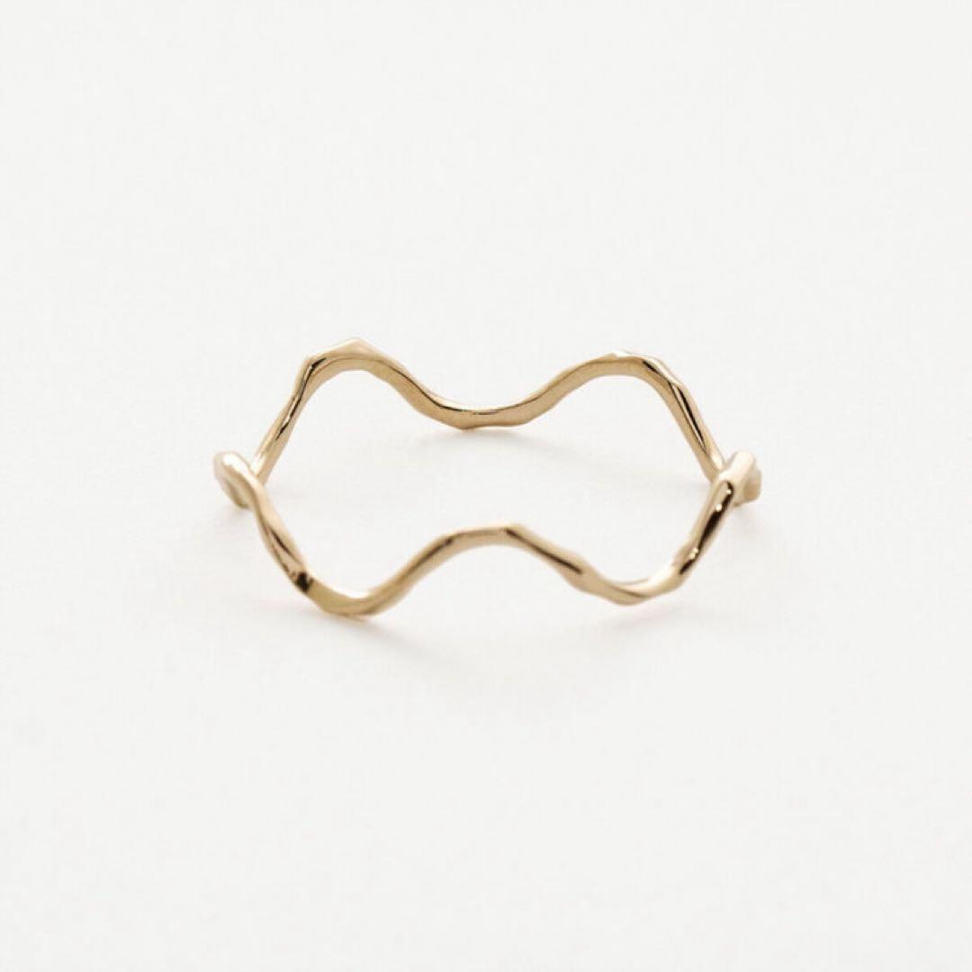 【BLOOM】K10 イエローゴールド ウェーブリング 指輪Web限定 ブルーム