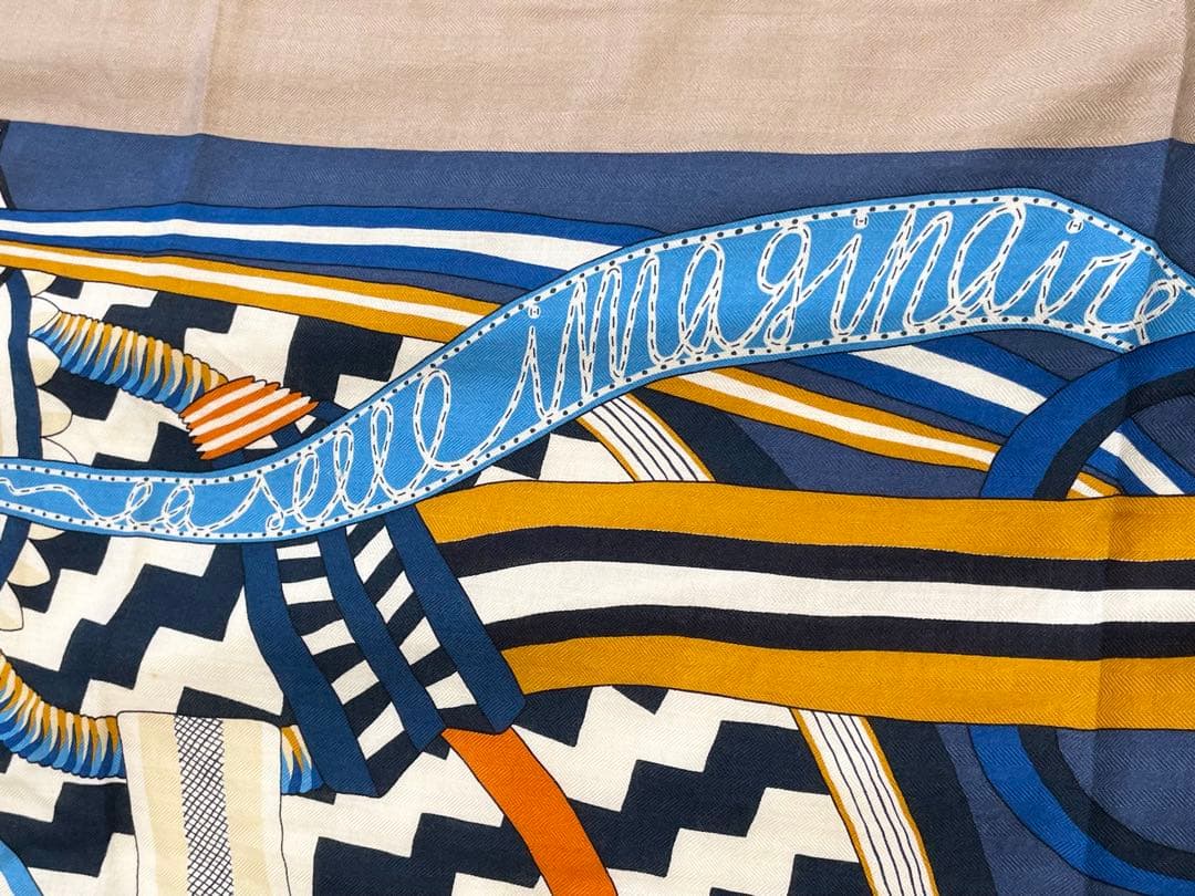 【希少！早い者勝ち！】HERMES エルメス カレジェアン 空想の鞍 ブルー系