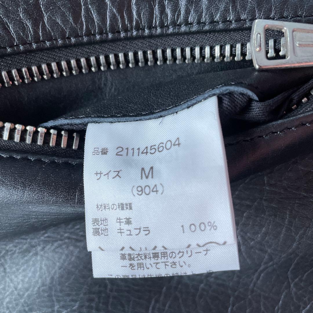 Rangs 黒レザージャケット シングルライダース