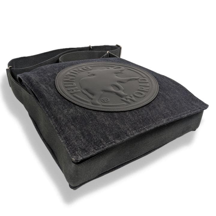 ハンティングワールド デニム ショルダーバッグ デカロゴ メッセンジャーバック