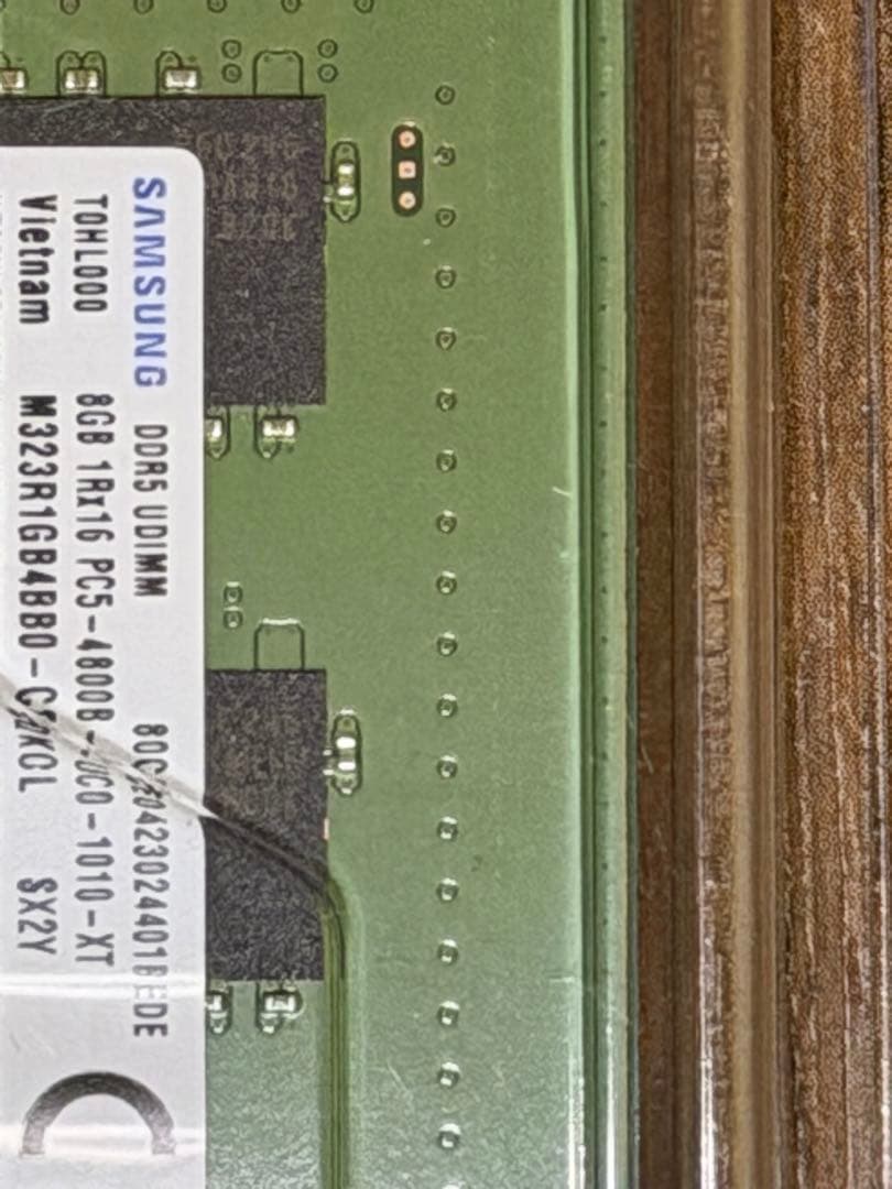 SAMSUNG DDR5-4800 16GB(8GBx2枚) メモリ 2枚セット