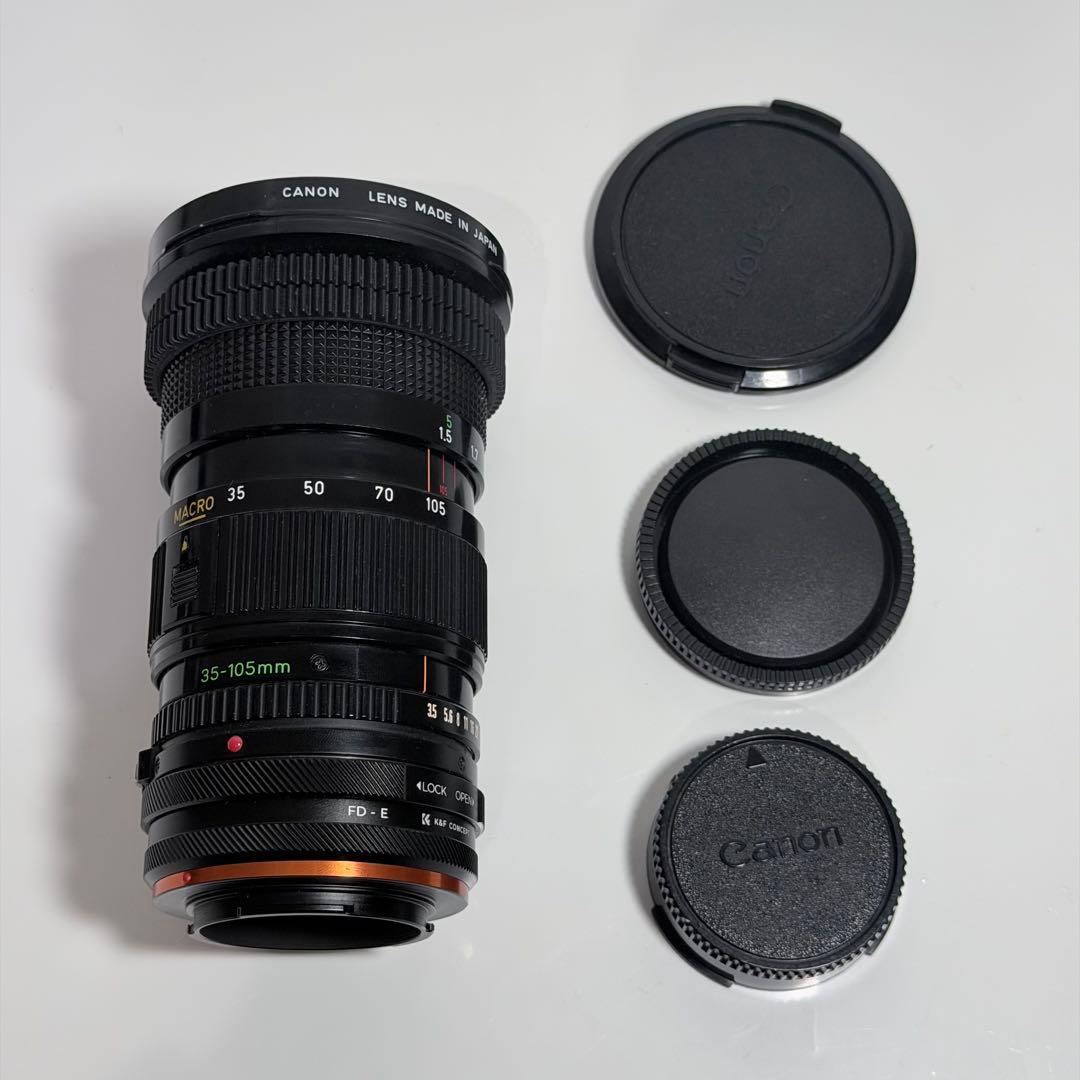 キャノン NEW FD 35-105mm F3.5 MACRO Eマウント変換