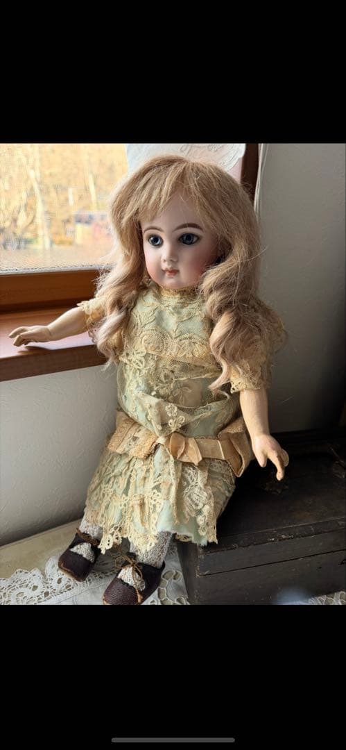 アンティークビスクドール用モヘアウィッグ(サイズ11)