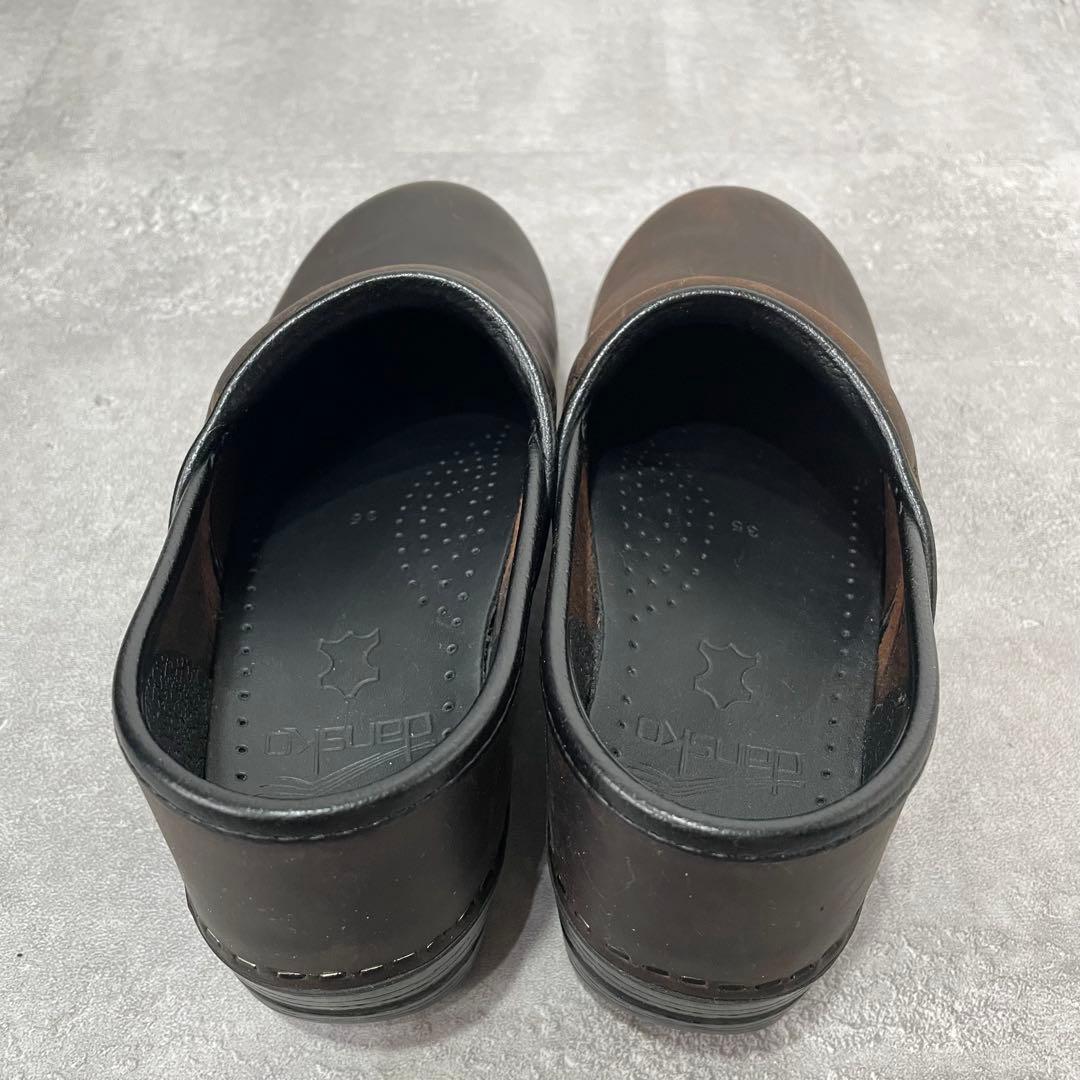 【良品】dansko ダンスコ プロフェッショナル 35 サボサンダル ブラウン