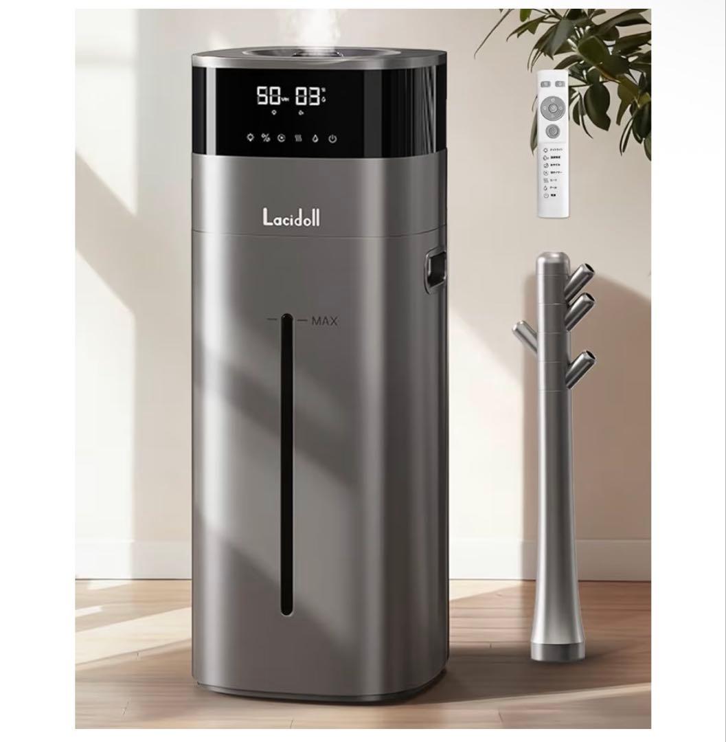 【新品未使用】20L超大容量加湿器 ハイブリッド式 40畳対応 100℃高温除菌