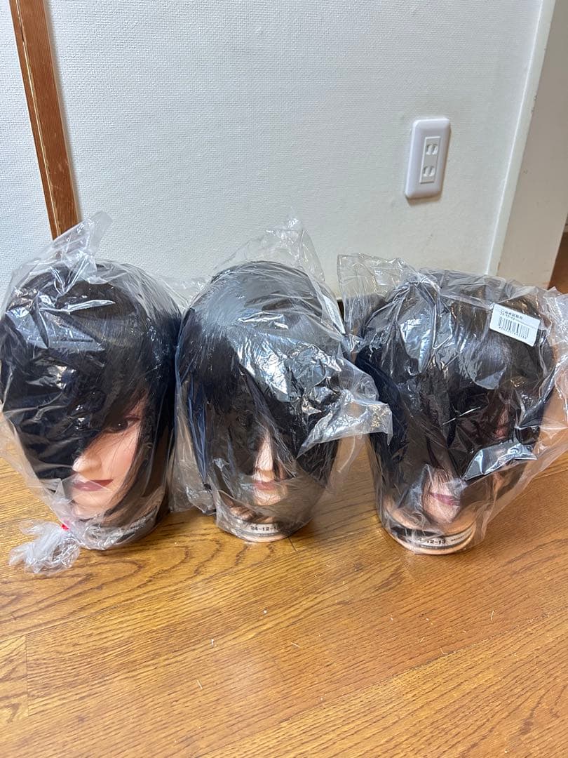 【新品・未使用】 国家試験用 三矢 24-12-13 カットウィッグ3体セット