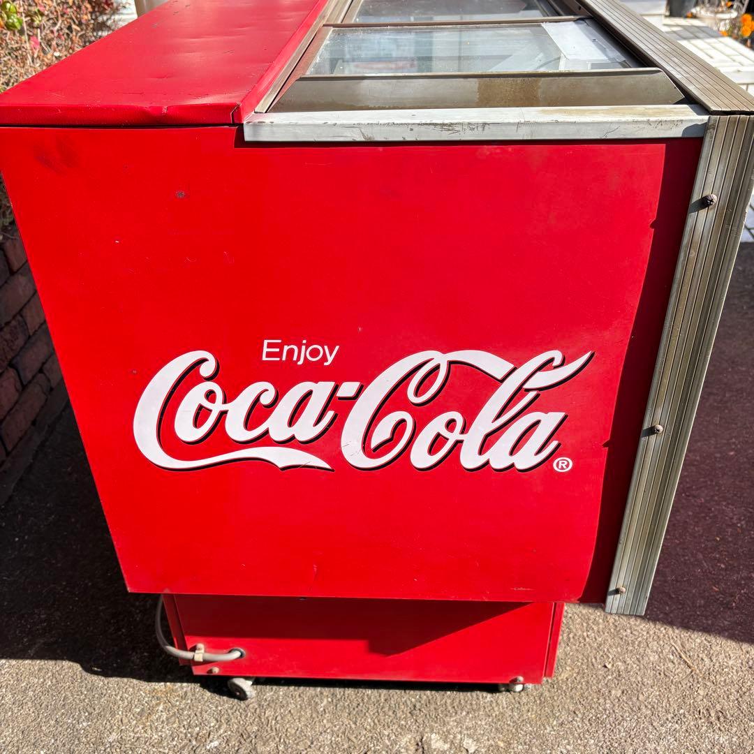 【三菱　激レア】コカ・コーラ 冷蔵ショーケース　オープンタイプクーラー　レトロ