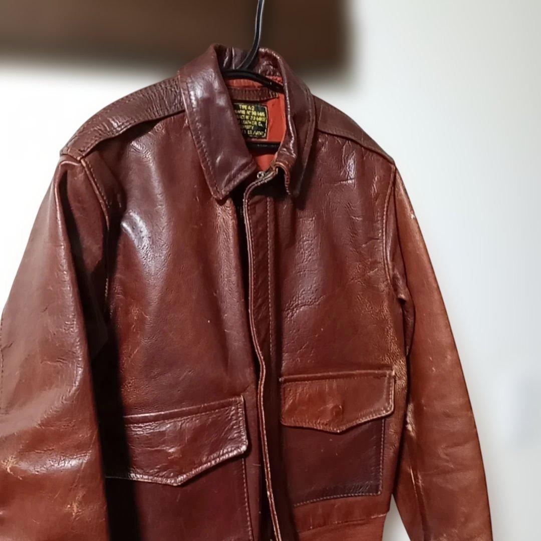 【最終値下げ】エアロレザー A-2フライトジャケット