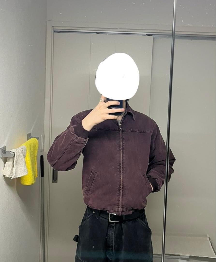 Carhartt サンタフェジャケット Sサイズ相当　バーガンディ Y02BRG