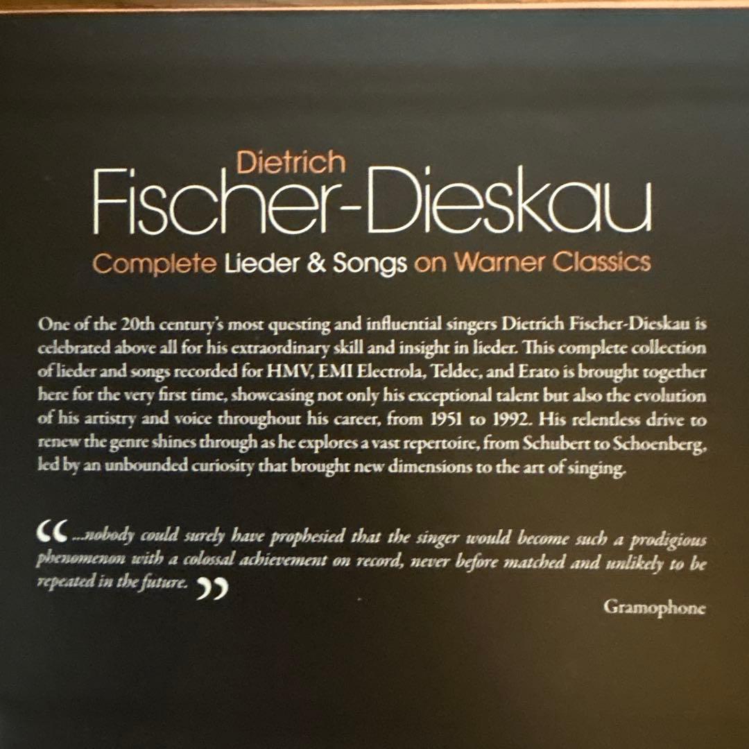 79CDフィッシャーディースカウ　ワーナークラシック歌曲録音全集