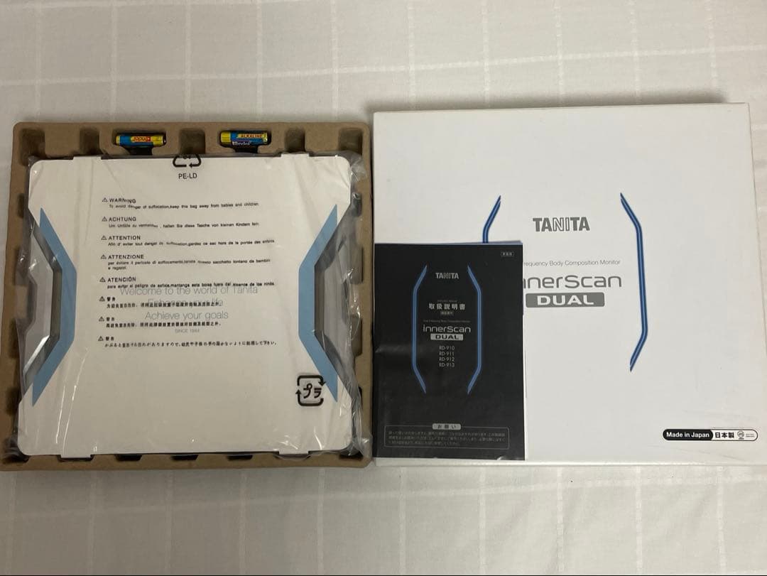 【未使用品】タニタinner Scan DUAL RD910-WH 体脂肪計