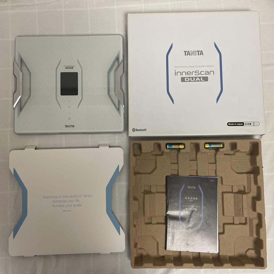 【未使用品】タニタinner Scan DUAL RD910-WH 体脂肪計