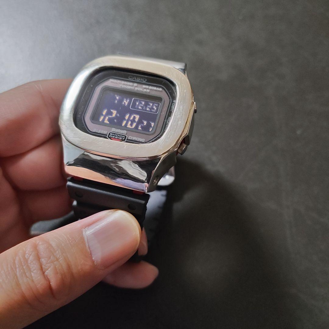 【早い者勝ち】G-SHOCK GWB5600 シルバーベゼル　damueカスタム