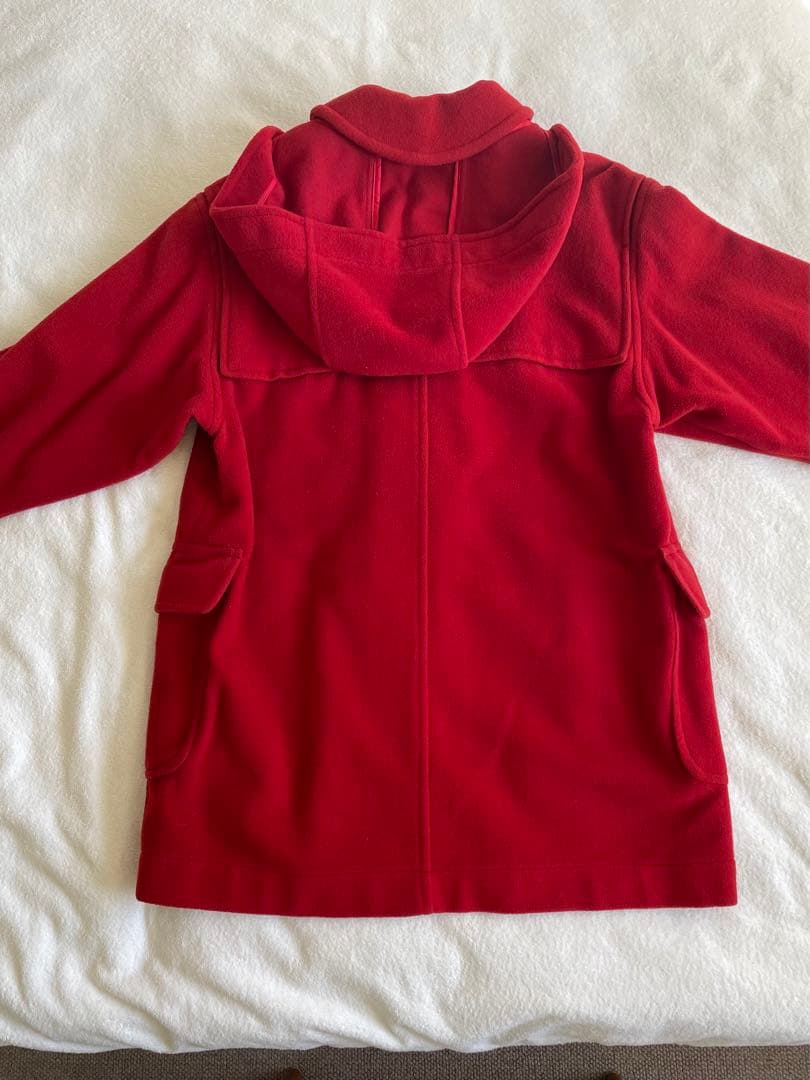 Burberry's 赤 フード付きダッフルコート　ビンテージ