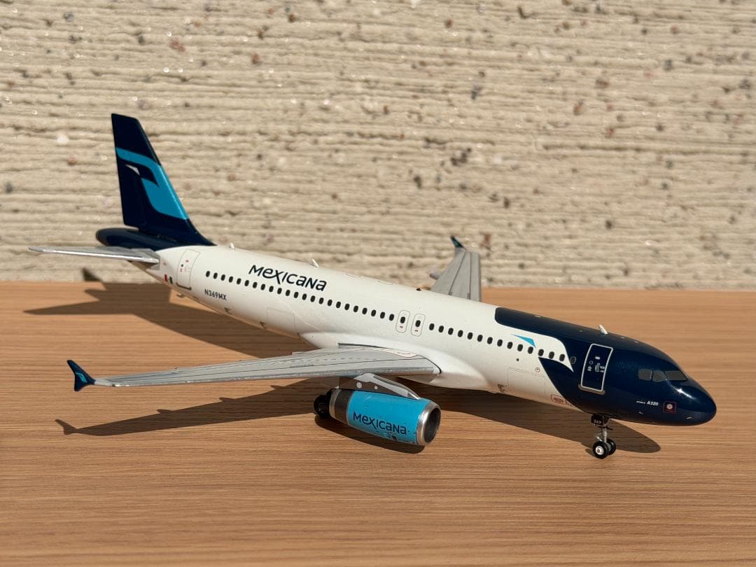 【絶版】G2MXA078 A320 メキシカーナ航空 N369MX 1/200