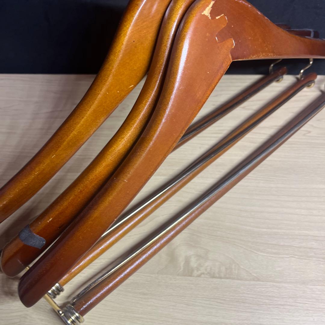 即配送！ビンテージ　ラルフローレン　ハンガー　6本　木製　polo ヴィンテージ