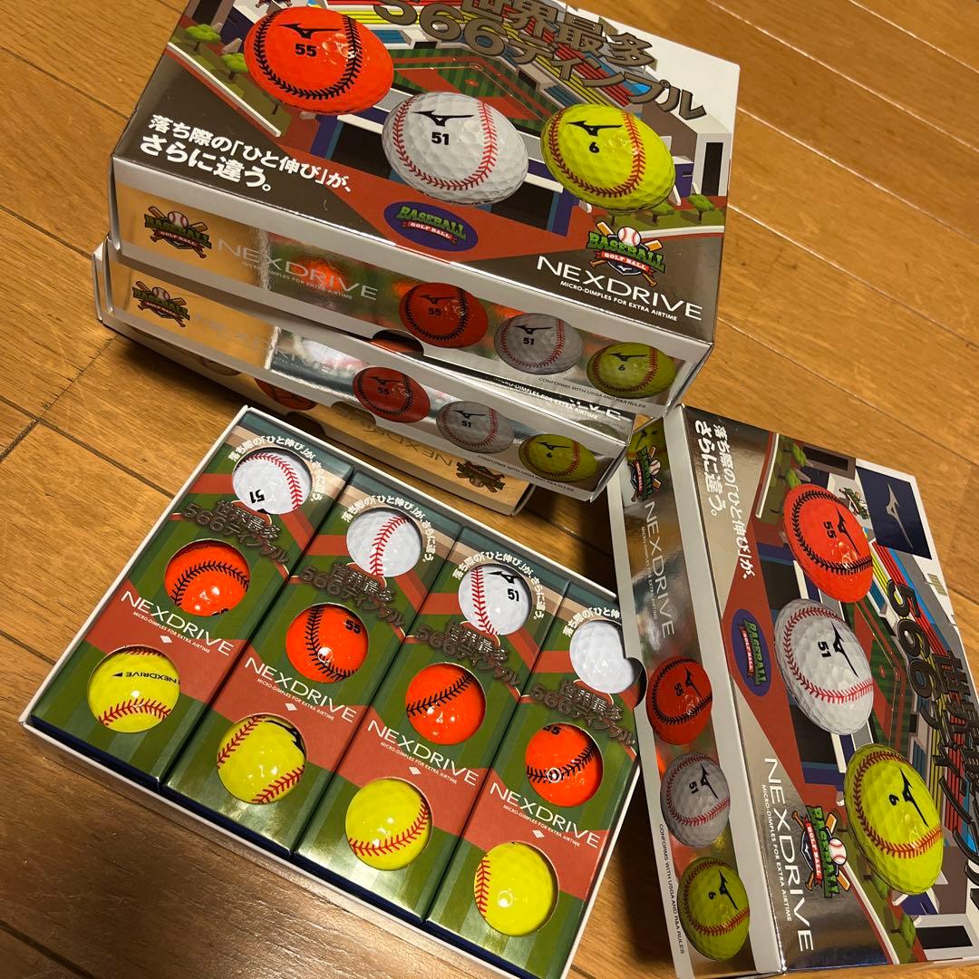ゴルフボール　NEXDRIVE 世界最多566ディンプル 4箱まとめ売り