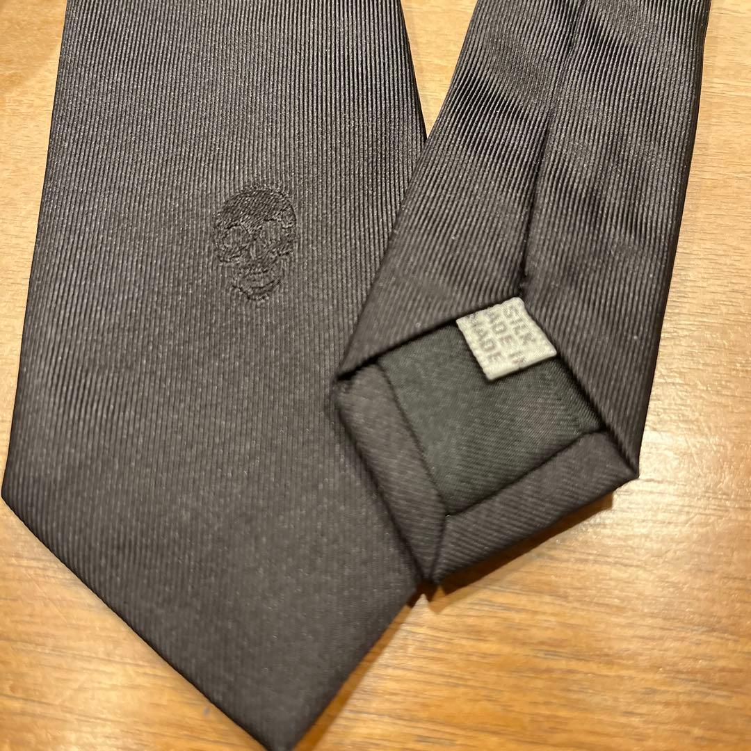 Dior homme ディオールオム　スカル　ドクロ刺繍　エディ期　ネクタイ