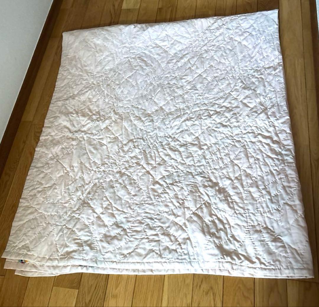 【稀少】アメリカンアンティークキルト⭐︎ダブルウエディング　 約190×208cm