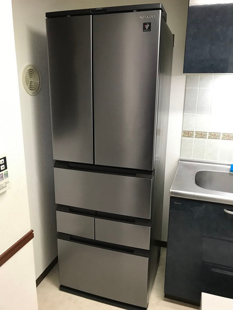 【配送無料】大型冷蔵庫 SHARP SJ-MF46J 観音開き 2022年製
