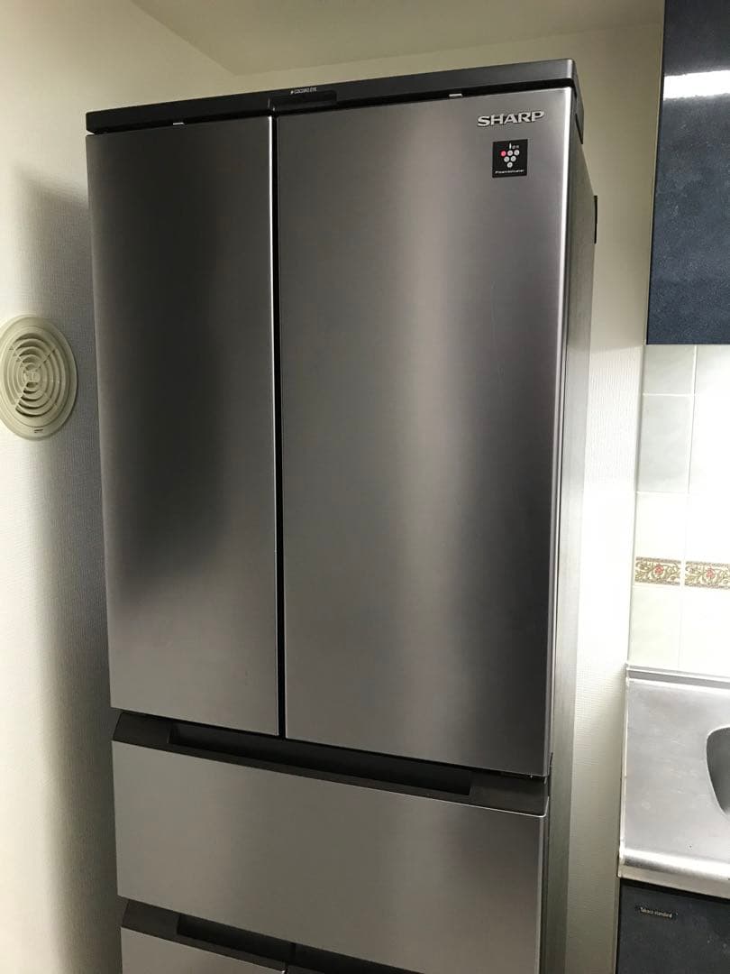 【配送無料】大型冷蔵庫 SHARP SJ-MF46J 観音開き 2022年製