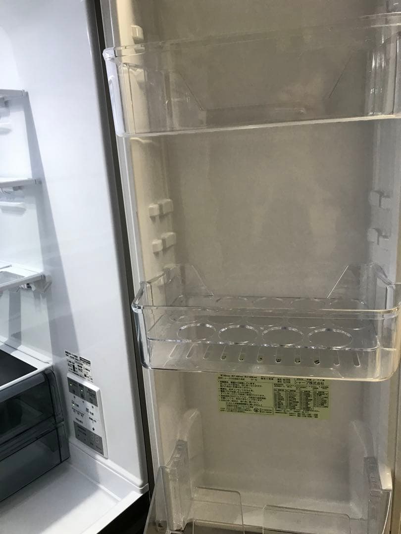 【配送無料】大型冷蔵庫 SHARP SJ-MF46J 観音開き 2022年製