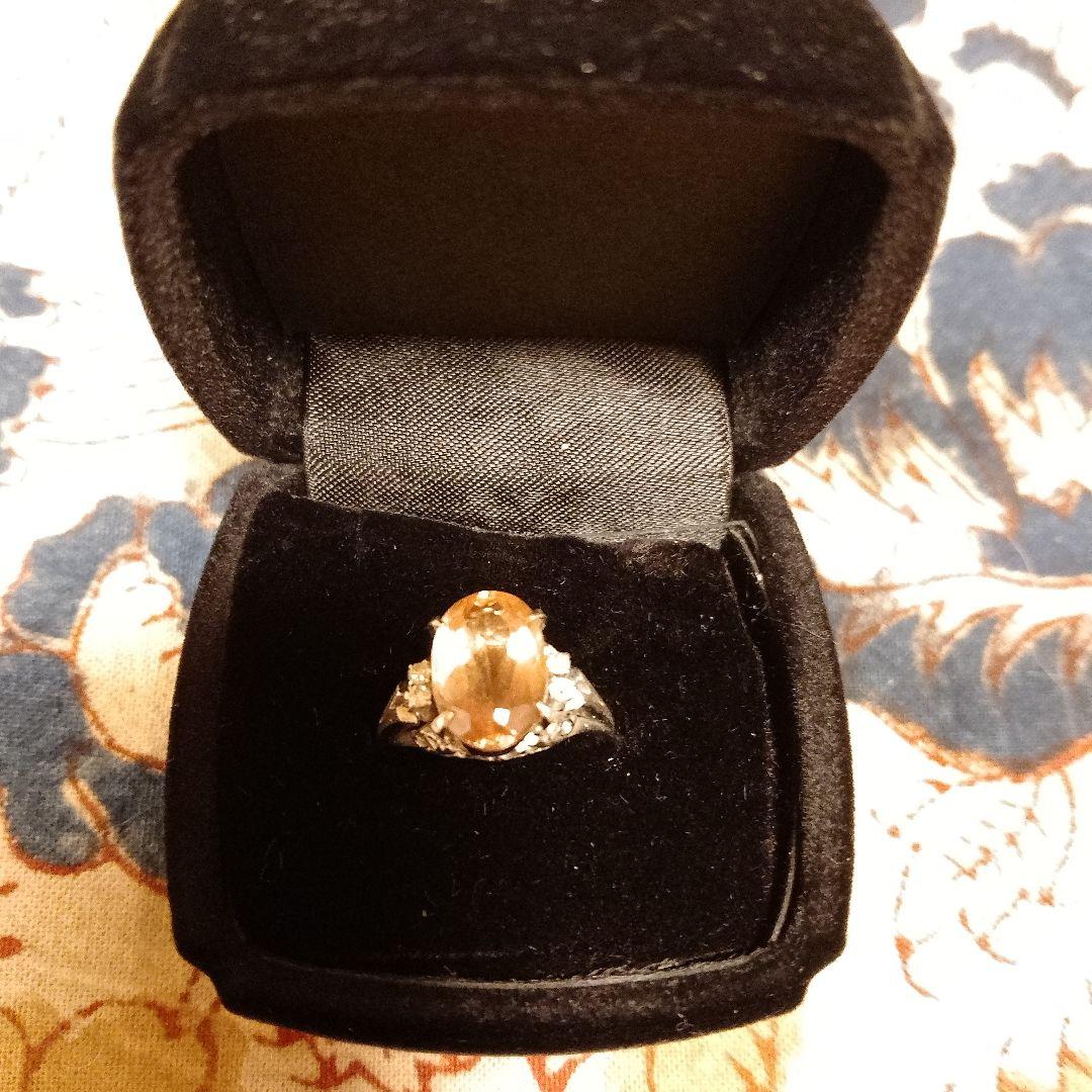 インペリアルトパーズ　プラチナリング