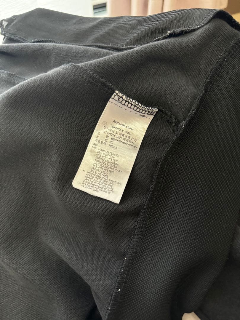 adidas ブラック ジャージ　XL