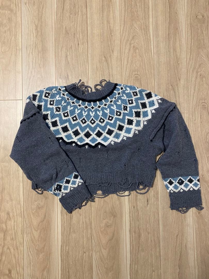 トップス IRENE Fair Isle Cropped Knit