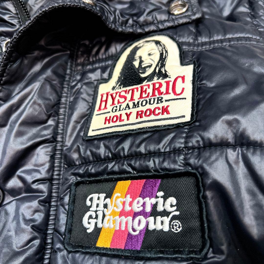 ヒステリックグラマー プリマロフト リブ 中綿 ジャケット y2k ワッペン