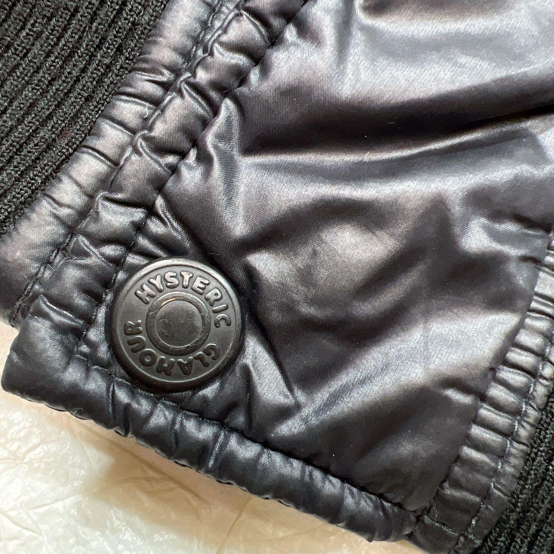 ヒステリックグラマー プリマロフト リブ 中綿 ジャケット y2k ワッペン