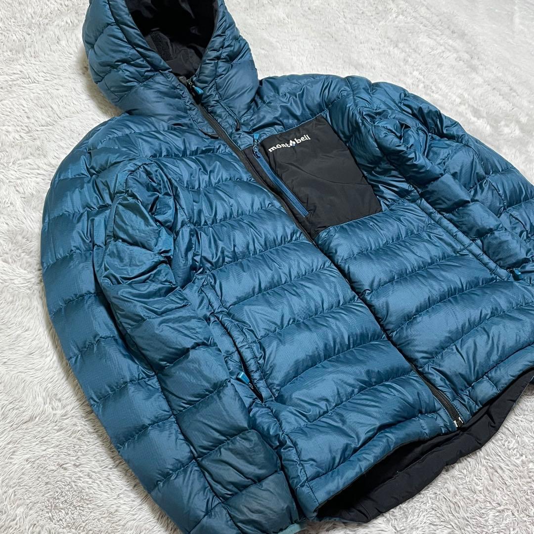 モンベル　ダウンジャケット　コロラドパーカー　リバーシブル　ドローコード　M