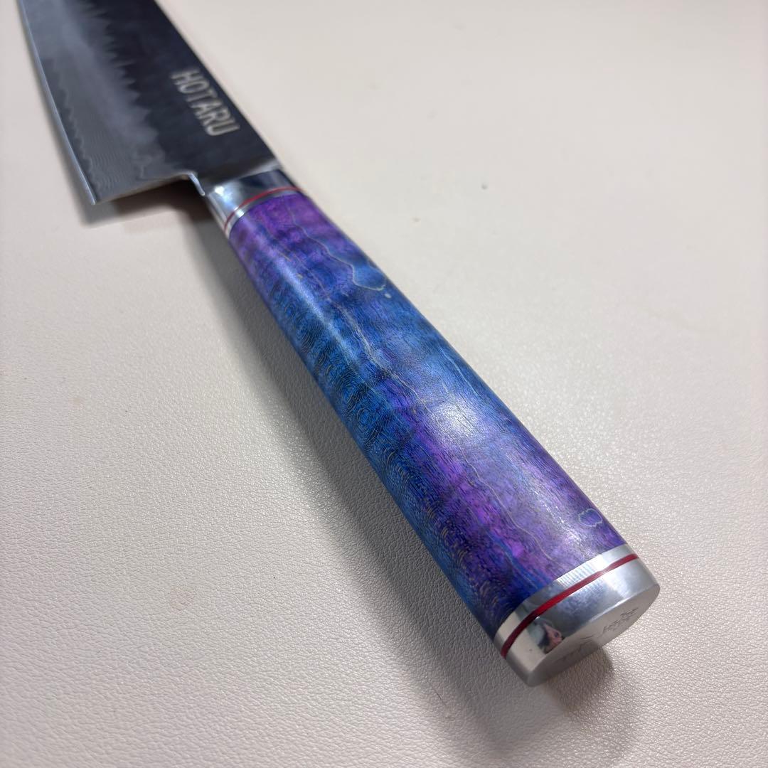 240mm黒打ちダマスカス　(切付型)牛刀シェフナイフ 牛刀【新品】