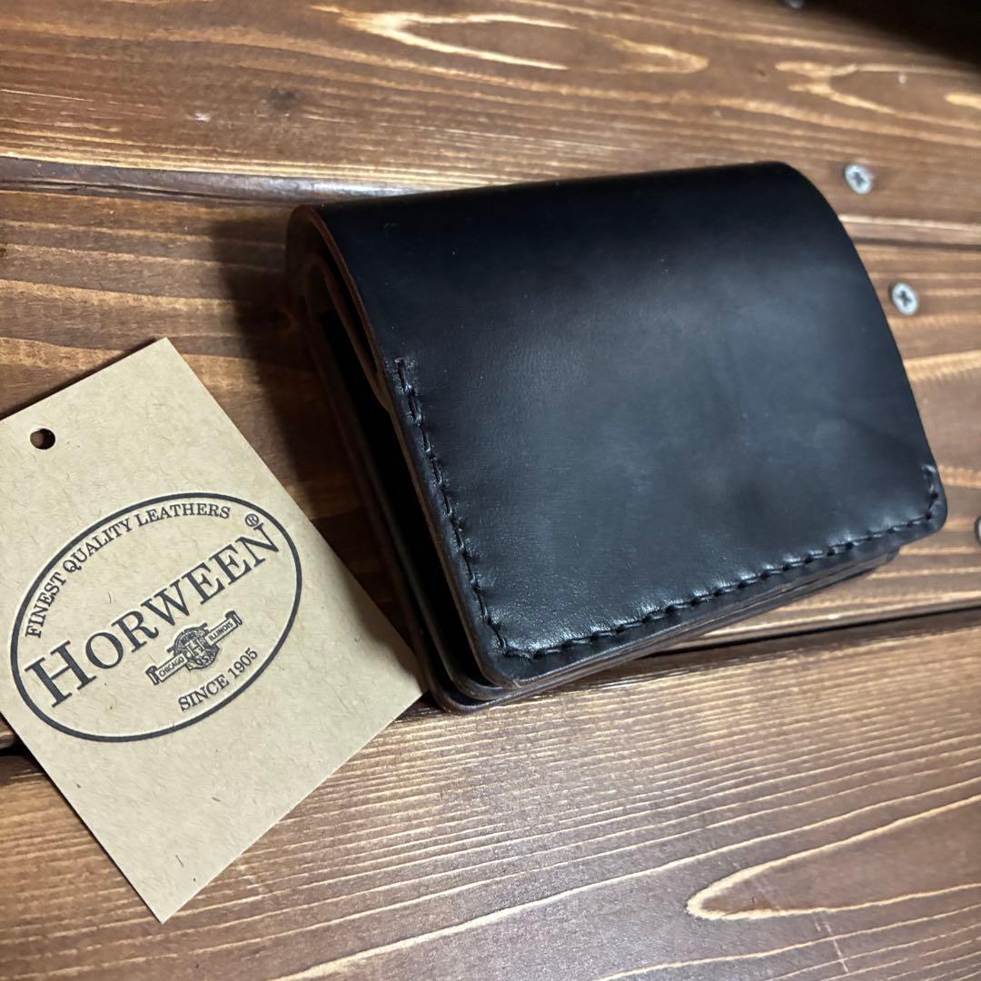 ミニウォレット　トラッカーウォレット　ホーウィン社　クロムエクセル　茶芯