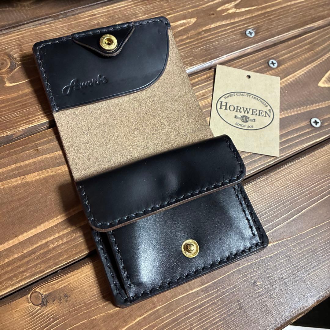 ミニウォレット　トラッカーウォレット　ホーウィン社　クロムエクセル　茶芯