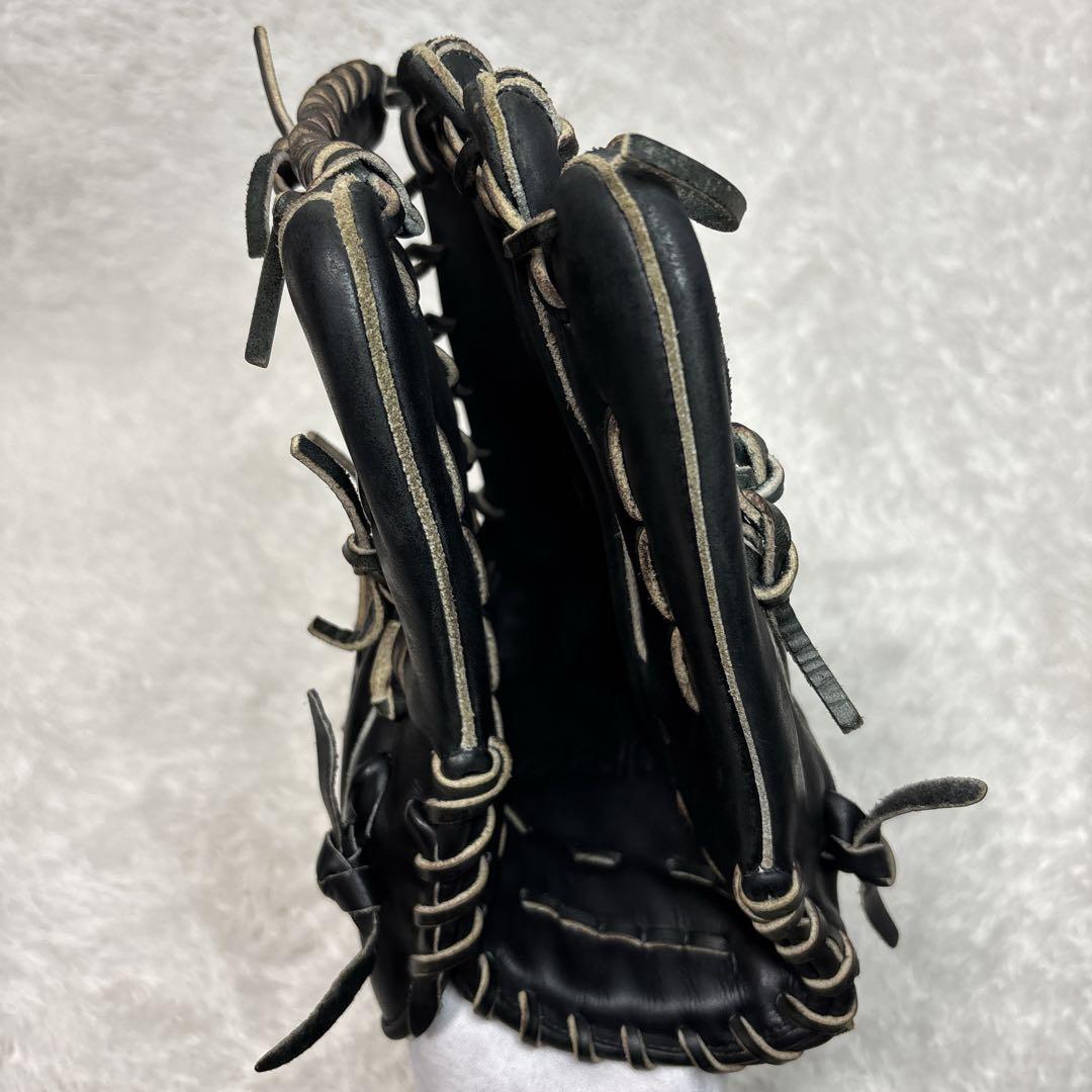 アシックス ゴールドステージ 軟式グローブ　一般用　外野手　ブラック