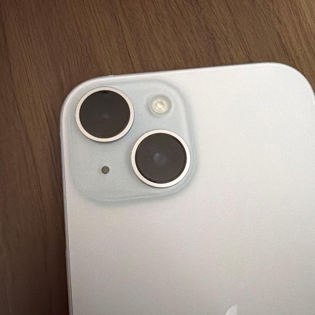 【美品】Apple iPhone 15 ブルー 256GB 箱、ピン付き
