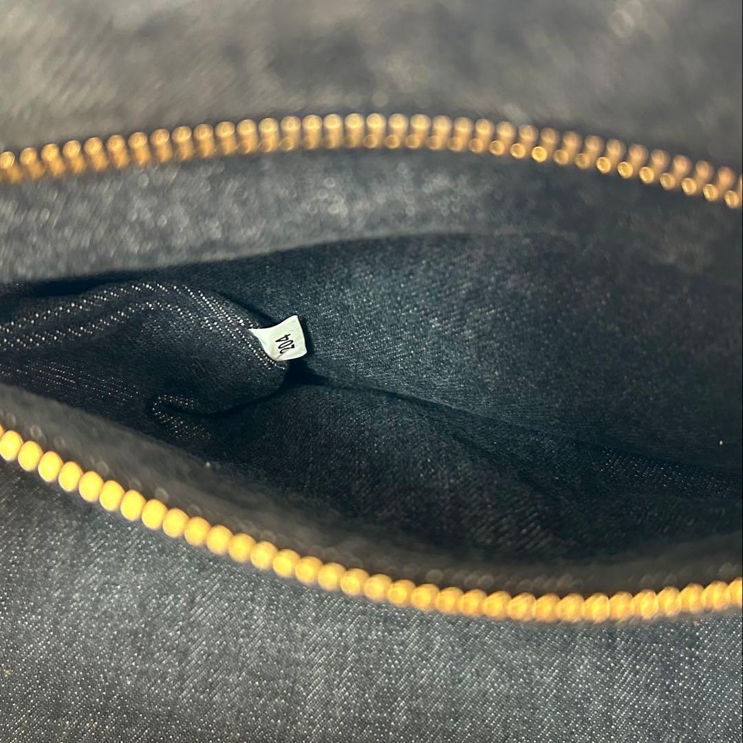 美品　プラダ　カナパ　2way　トートバッグ　デニム　ショルダーバッグ　ブラック