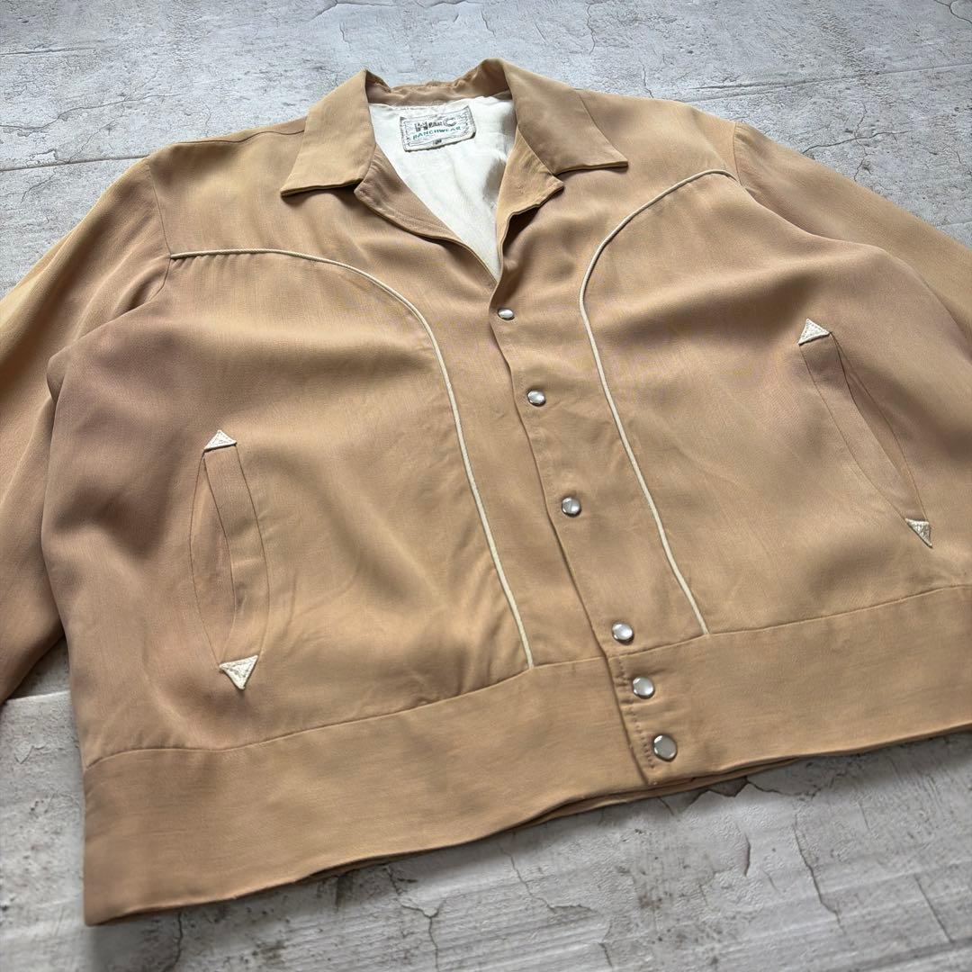 50s HBARC レーヨンギャバジャンジャケット size L〜