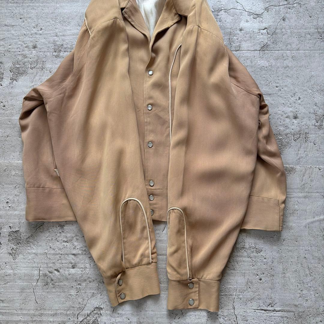 50s HBARC レーヨンギャバジャンジャケット size L〜