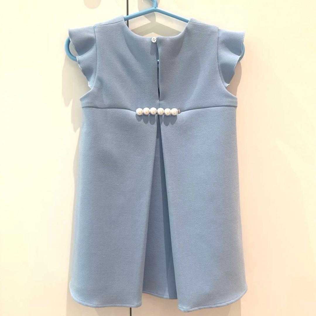 ヨーコチャンプチ　水色 ワンピース　パール付き　XS