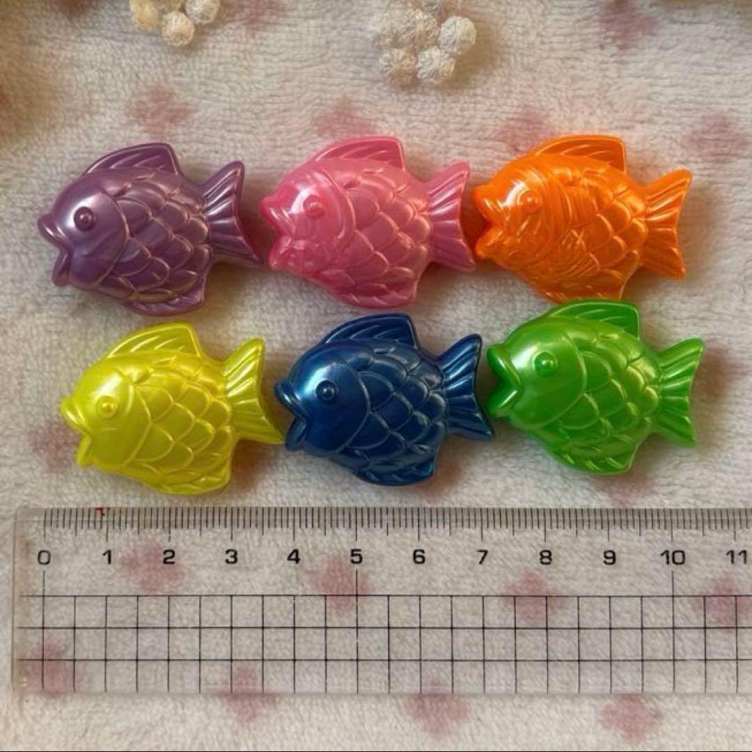 昭和レトロ　レトロビーズ　おさかなビーズ　レインボーカラー　大きめビーズセット