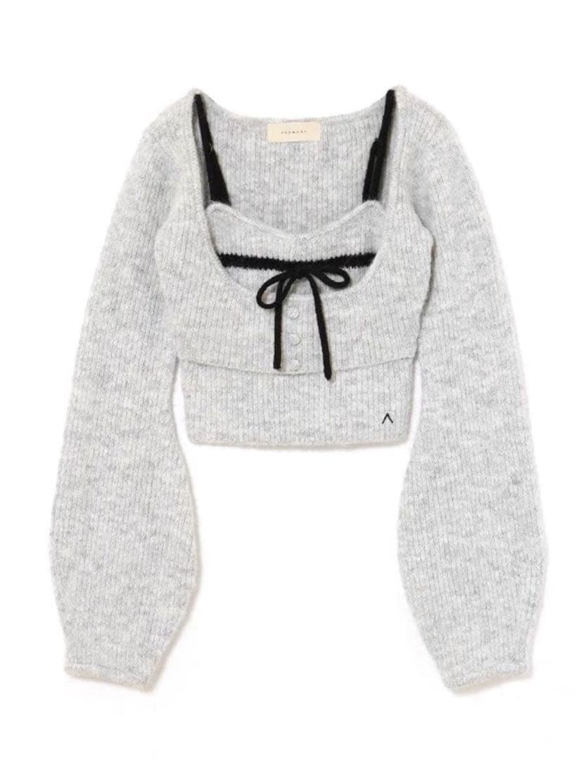 【本日限り】andmary Natalie ribbon set gray