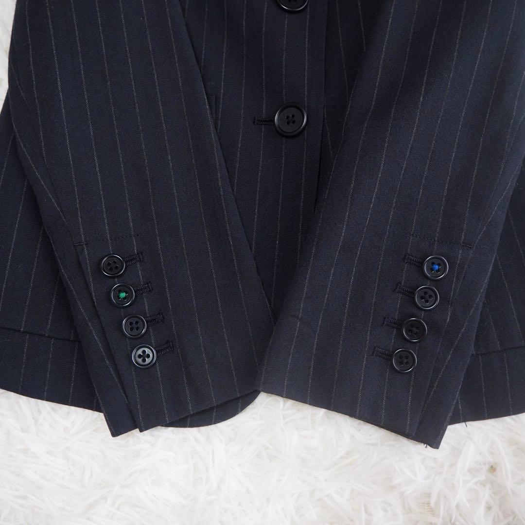 美品 ポールスミス パンツスーツセットアップ 上下 派手裏地 花柄 ストライプ